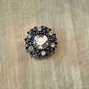 Elegant Black and Silver Ginger Snap